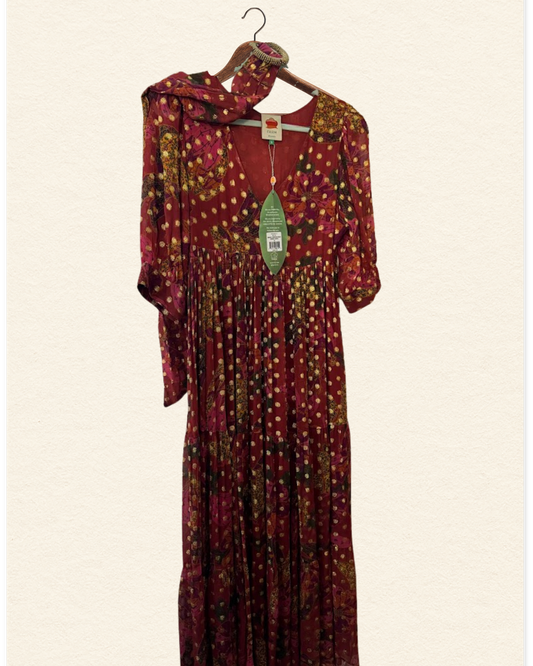 Farm Rio Banana Flowers Maxi Dress