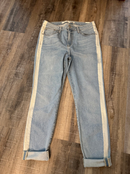 Lovers + Friends Side Stripe Skinny Ankle Jeans Light Wash Size 29