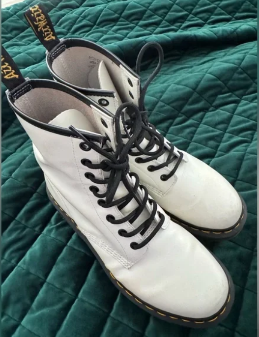 Dr. Martens Jadon Platform Boots – White